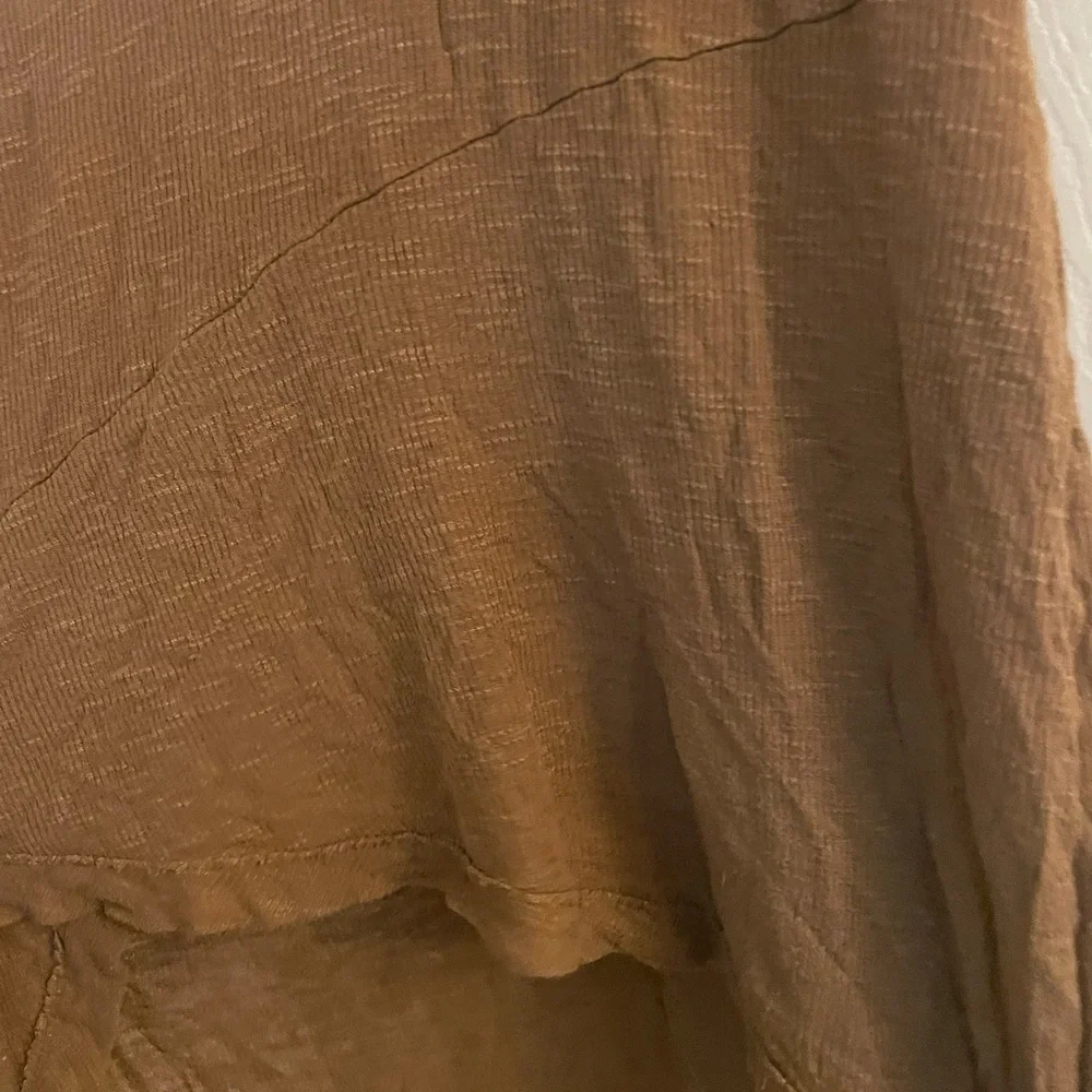 We the Free Brown Sleeveless Women's high low Top medium - Picture 5 of 7